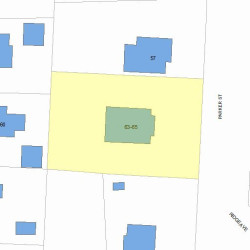 65 Parker St, Newton, MA 02459 plot plan