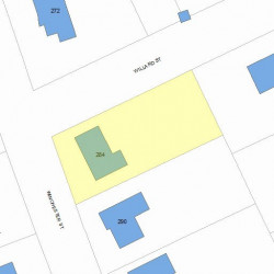 284 Winchester St, Newton, MA 02461 plot plan