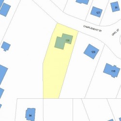136 Charlemont St, Newton, MA 02461 plot plan