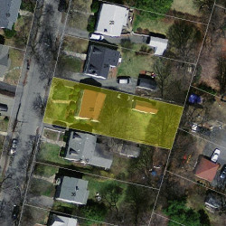 28 Freeman St, Newton, MA 02466 aerial view