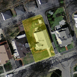 135 Norwood Ave, Newton, MA 02460 aerial view