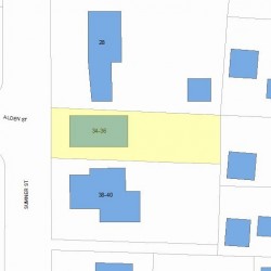 36 Sumner St, Newton, MA 02459 plot plan