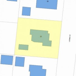 25 Loring St, Newton, MA 02459 plot plan