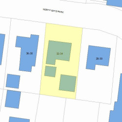 32 Gate Park, Newton, MA 02465 plot plan