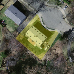 21 Hargrave Cir, Newton, MA 02461 aerial view