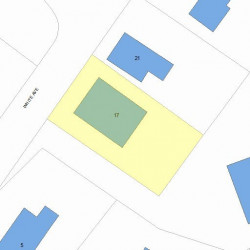 17 White Ave, Newton, MA 02459 plot plan