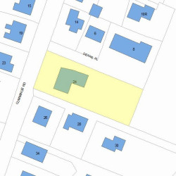 24 Cummings Rd, Newton, MA 02459 plot plan