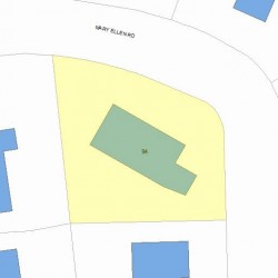 94 Mary Ellen Rd, Newton, MA 02468 plot plan