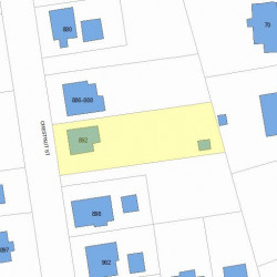 892 Chestnut St, Newton, MA 02468 plot plan