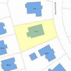 17 Westchester Rd, Newton, MA 02458 plot plan