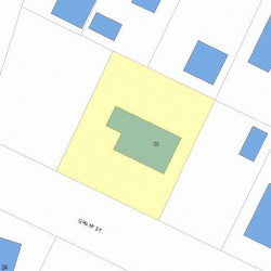 55 Grant St, Newton, MA 02465 plot plan