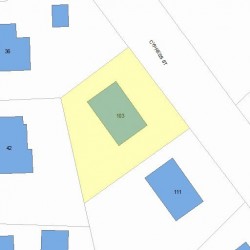 103 Cypress St, Newton, MA 02459 plot plan