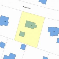 38 Mossfield Rd, Newton, MA 02468 plot plan