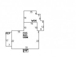 346 Wolcott St, Newton, MA 02466 floor plan