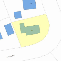 59 Stratford Rd, Newton, MA 02465 plot plan