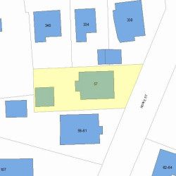 57 Rowe St, Newton, MA 02466 plot plan