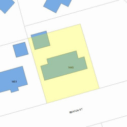 1445 Beacon St, Newton, MA 02468 plot plan