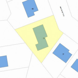 73 Margaret Rd, Newton, MA 02461 plot plan