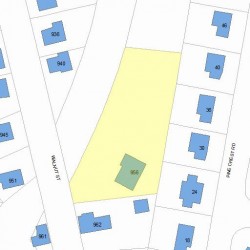 956 Walnut St, Newton, MA 02460 plot plan