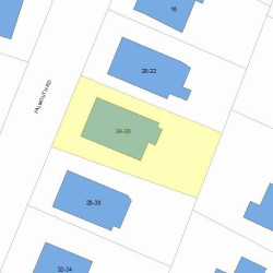 26 Falmouth Rd, Newton, MA 02465 plot plan