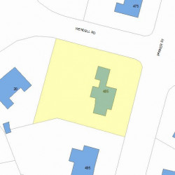 485 Parker St, Newton, MA 02459 plot plan