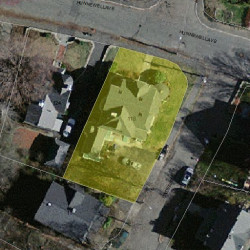 118 Hunnewell Ave, Newton, MA 02458 aerial view