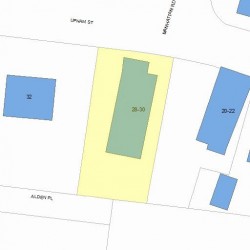 28 Upham St, Newton, MA 02465 plot plan