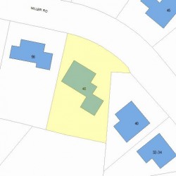 48 Miller Rd, Newton, MA 02459 plot plan