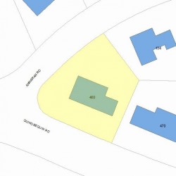 460 Quinobequin Rd, Newton, MA 02468 plot plan