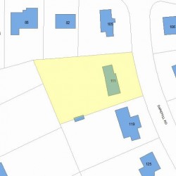 111 Dane Hill Rd, Newton, MA 02461 plot plan