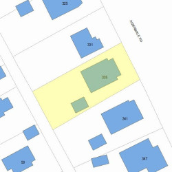 335 Albemarle Rd, Newton, MA 02460 plot plan