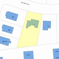 11 Roosevelt Rd, Newton, MA 02459 plot plan