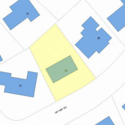 12 Haynes Rd, Newton, MA 02459 plot plan