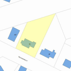 95 Woodward St, Newton, MA 02461 plot plan