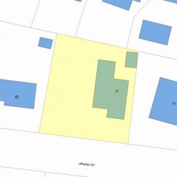 37 Upham St, Newton, MA 02465 plot plan