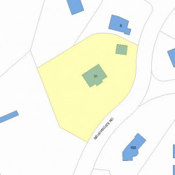 91 Bishopsgate Rd, Newton, MA 02459 plot plan