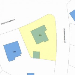 294 Commonwealth Ave, Newton, MA 02459 plot plan