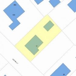 12 Adams St, Newton, MA 02460 plot plan