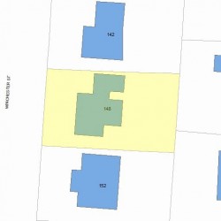 148 Winchester St, Newton, MA 02461 plot plan