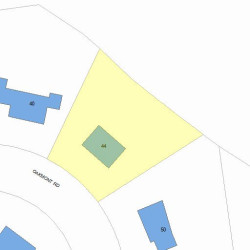 44 Oakmont Rd, Newton, MA 02459 plot plan