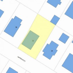 33 Harrison St, Newton, MA 02461 plot plan