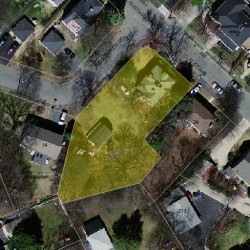 28 Eliot Ave, Newton, MA 02465 aerial view