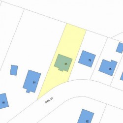 85 Carl St, Newton, MA 02461 plot plan