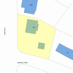 584 Centre St, Newton, MA 02458 plot plan