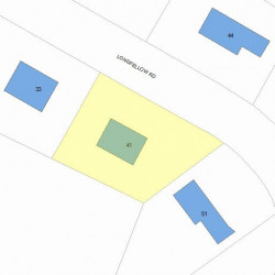 41 Longfellow Rd, Newton, MA 02462 plot plan