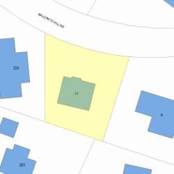 14 Baldpate Hill Rd, Newton, MA 02459 plot plan