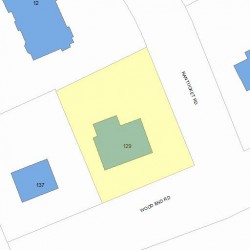 129 Wood End Rd, Newton, MA 02461 plot plan