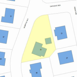 38 Kenwood Ave, Newton, MA 02459 plot plan