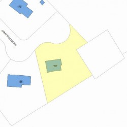 197 Countryside Rd, Newton, MA 02459 plot plan