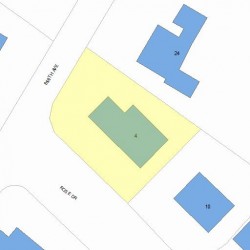 4 Rose Dr, Newton, MA 02465 plot plan